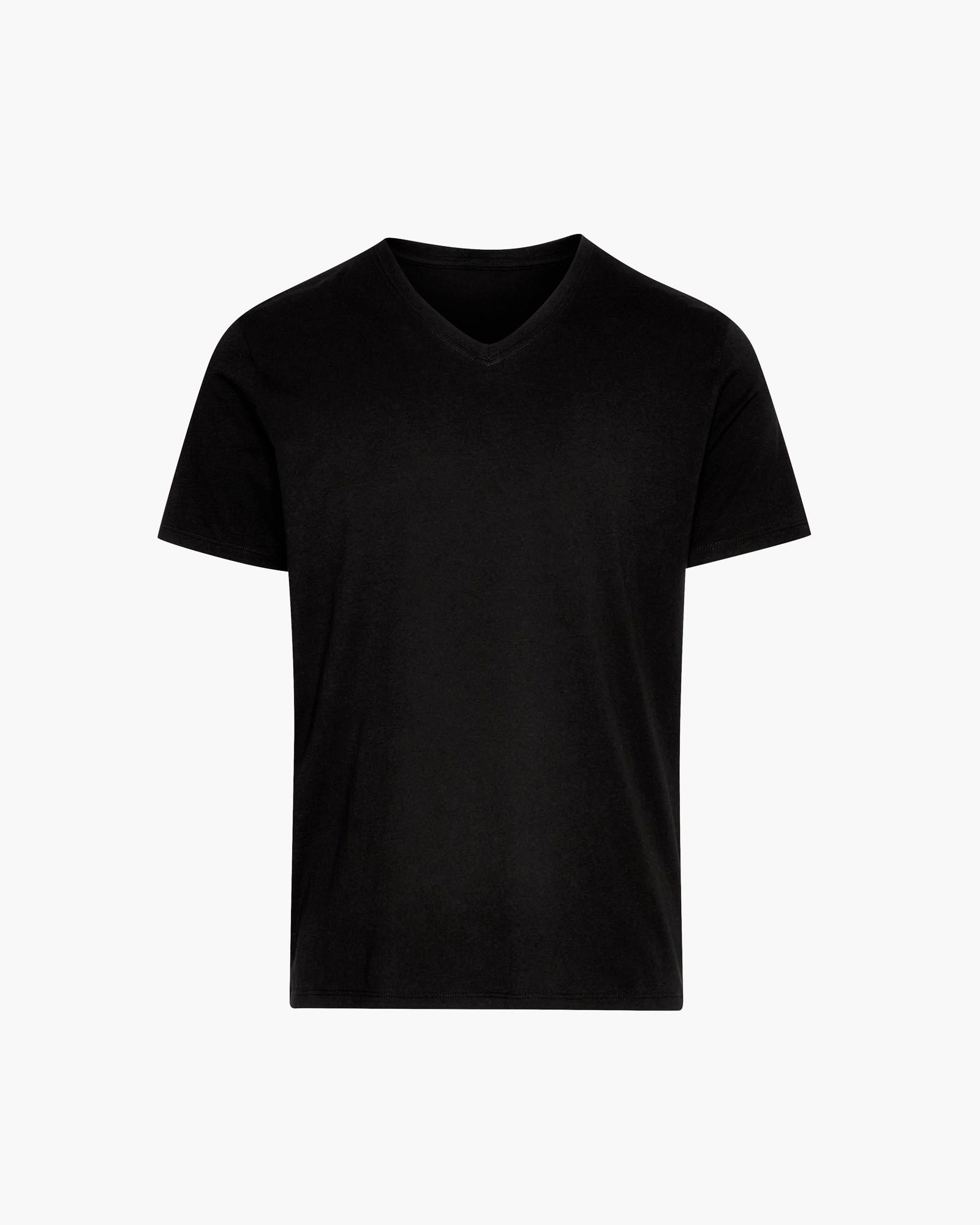 Classic Jersey V-Neck Tee - Black