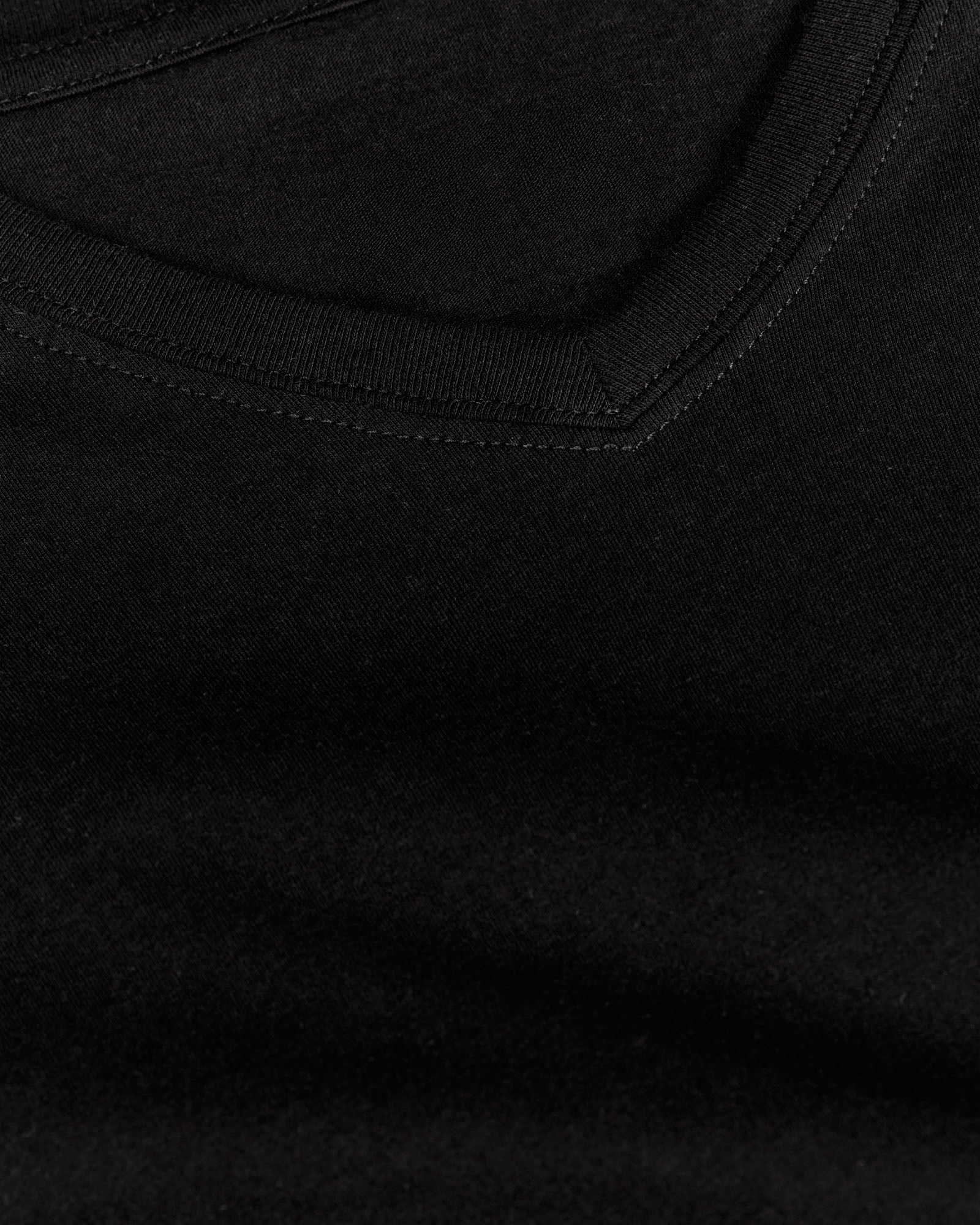 Classic Jersey V-Neck Tee - Black